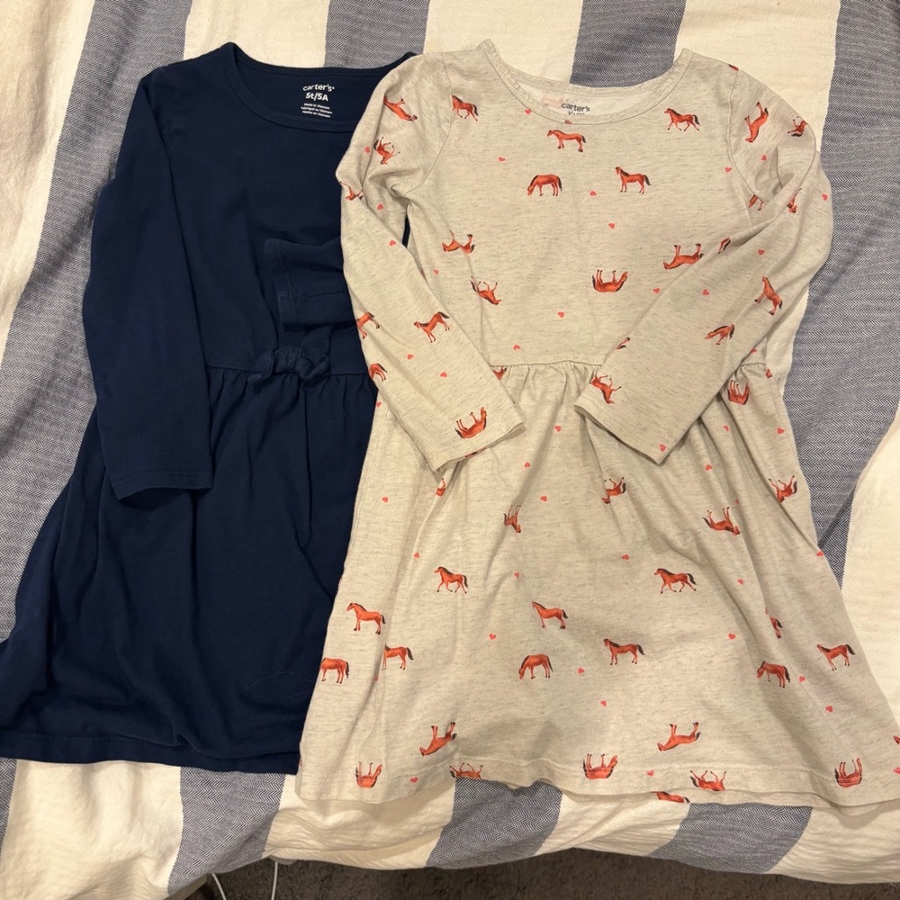 Set of 2 Long Sleeve Carter’s Dresses